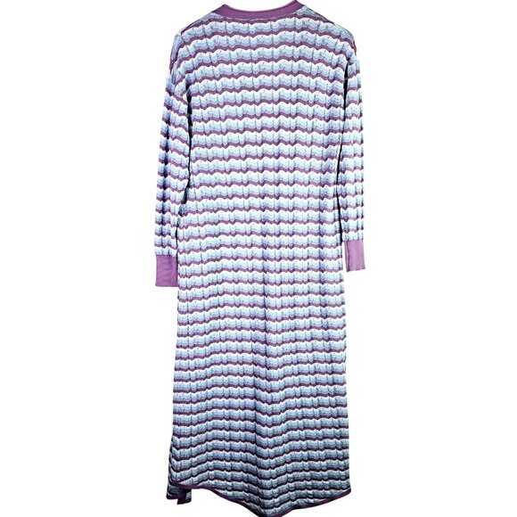 Intimately Free People Lounge Swift Open Cardigan Duster Chevron Print, Sz M - Picture 4 of 10